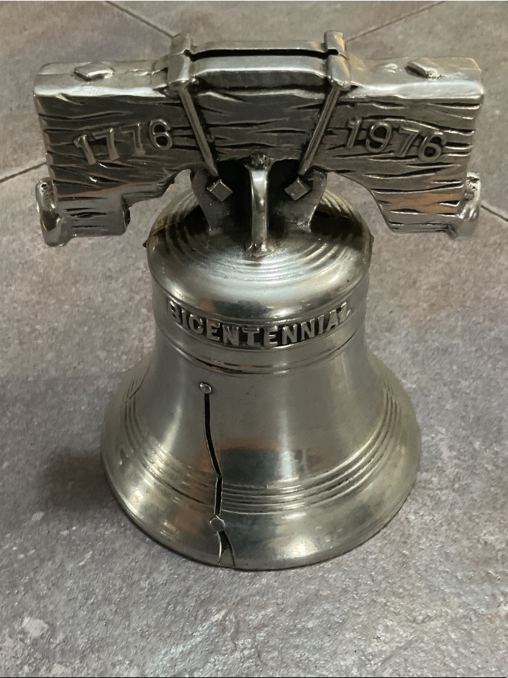 Bicentennial Decorative Liberty Bell - Silver Finish - Picture 6 of 6